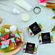 Pandahall elite 90 pz 9 colori etichetta di carta sapone DIY-PH0008-13A-2