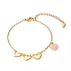 Heart Alloy Enamel Charm Bracelet for Valentine's Day BJEW-JB06656-05-1