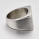 Personalized Retro Men's 316 Stainless Steel Wide Band Finger Rings RJEW-J066-19-20mm-2