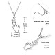 Ожерелья с подвесками shegrace 925 из стерлингового серебра ASL JN865A-6