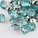 2-Hoyo botones de octágono de acrílico Diamante de imitación de Taiwán BUTT-F016-18mm-23-1