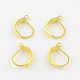 Iron Leverback Earring Findings IFIN-Q113-G-1