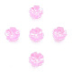 Tapas de abalorios de perlas de imitación de resina RESI-N036-02A-03-3