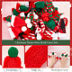 Arricraft 80 шт. 10 стильные рождественские тематические наборы крышек для винных бутылок AJEW-AR0001-65-4