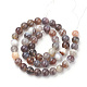 Chapelets de perles en agate naturelle du Botswana G-S279-08-8mm-2