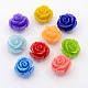 Synthetic Coral 3D Flower Rose Beads CORA-A006-12mm-M-1