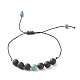 Natürliches imperiales Jaspis (gefärbt) geflochtene Perlenarmbänder-Set für Mädchen und Frauen BJEW-JB06866-05-2