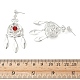 Серьги-люстры из гальванизированной латуни EJEW-Z129-05S-5