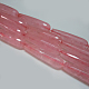 Natural Rose Quartz Beads Strands G-G222-10x40mm-07-1