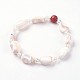 Shell Beads Stretch Bracelets BJEW-L616-01-2