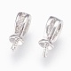 Tasse en laiton pendentif perle bails broches pendentifs KK-P150-17-3