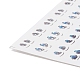 Yeux de transfert deau stickers DIY-B039-01-3
