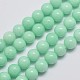 Chapelets de perles en jade de malaisie naturelle G-A146-8mm-B06-1