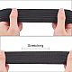 BENECREAT 6 Yards 37mm Wide Non-Slip Elastic Band Straight Silicone Elastic Gripper Band Flat Waistband for Garment Sewing Project SRIB-BC0001-01-6