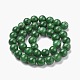 Chapelets de perles rondes en jade de Mashan naturelle G-D263-8mm-XS26-2