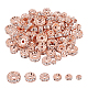 PandaHall 120 Pcs Brass Crystal Rondelle Rhinestone Spacer Beads Diameter 4/5/6/7/8/10mm for Jewelry Making RB-PH0008-22RG-NF-1