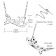 Ожерелья с подвесками shegrace 925 из стерлингового серебра JN891A-5