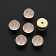 シリコン製ピアスキャッチ  ピアスバックキャッチ  真鍮パーツ  半円  カドミウムフリー＆ニッケルフリー＆鉛フリー  ゴールドカラー  6x5~5.5x5~5.5mm  穴：0.8mm SIL-N004-03G-NR-1