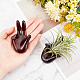 AHANDMAKER 2 Pcs Hand Shaped Crystal Ball Display Stand ODIS-WH0020-52A-3