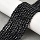Бусины из натурального черного сапфира&nbsp;G-G259-D07-3mm-1
