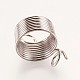 Stainless Steel Knitting Thimble Finger Ring TOOL-WH0074-C01-3