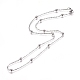 304 Stainless Steel Cable Chain Necklaces NJEW-L159-08D-P-2