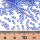 12/0グレードの丸いガラスシードビーズ  銀並ぶ  コーンフラワーブルー  12/0  2x1.5mm  穴：0.3mm  約30000個/袋 SEED-Q007-F43-3