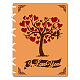 Libro de tarjetas conmemorativas de madera. WOOD-WH0045-04-1