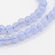 108 perles mala bijoux bouddhiste agate pourpre ronde perles colliers de prière élastiques NJEW-E017-01-2