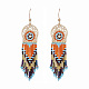 Craftdady Seed Beads Dangle Earrings EJEW-CD0001-01-1