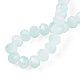 Two-Tone Imitation Jade Glass Beads Strands GLAA-T033-01C-04-4