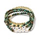 Love Mama Beads Stacking Stretch Bracelets Set for Mother's Day BJEW-JB07159-1