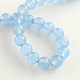 Dyed Natural Jade Round Bead Strands G-Q937-6mm-04-2