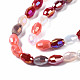 Electroplate Glass Beads Strands EGLA-N002-09G-3