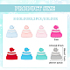 FINGERINSPIRE 16 PCS Knitted-hat Silicone Beads 1.1x1 inch Christmas Theme Silicone Beads 8 Colors Beads Charm Hat Shape Silicone Beads for Jewelry Making DIY Bracelets Necklaces Keychains Crafts SIL-CA0002-50-2