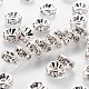 Brass Rhinestone Spacer Beads RB-A014-Z8mm-01S-NF-1