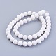Chapelets de perles de jade blanche naturelle G-L492-01-8mm-3