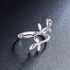 Shegrace модные кольца-манжеты из стерлингового серебра с родиевым покрытием 925 шт. JR50B-3
