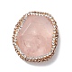 Perlas naturales de cuarzo rosa G-F746-01C-3
