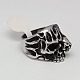 Personalized Halloween Jewelry Skull Rings RJEW-F006-041-2