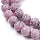 Chapelets de perles en turquoise synthétique TURQ-H038-10mm-XXS07-3