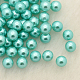 Senza Buco abs perline di plastica imitazione perla tonda MACR-F033-4mm-01-1