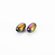Placage en rack perles en alliage de couleur arc-en-ciel PALLOY-S180-366-3