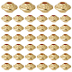Beebeecraft 1 Box 80Pcs Bicone Beads 6.5mm 18K Gold Plated Alloy Double Cone Geometry Loose Beads Craft Jewelry Beads for Bracelet Necklace Earring Jewellery Making FIND-BBC0003-06-1