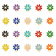 Dikosmetische Emaille-Blumen-Anhänger ENAM-DC0001-24-1