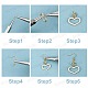 Kits de fabrication de boucles d'oreilles pendantes bowknot bricolage sunnyclue DIY-SC0016-60-4