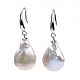 Pendientes colgantes de perlas keshi de perlas barrocas naturales PEAR-S012-16-1