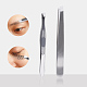 ステンレス鋼の眉毛のピンセット  メイクアップツール  ステンレス鋼色  8.8cm MRMJ-R052-110A-2