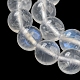 Natürliche runde Perlenstränge aus Regenbogenmondstein G-M263-D-02A-4