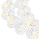 Transparent Electroplate Glass Beads Strands EGLA-F158-AB01-A-4